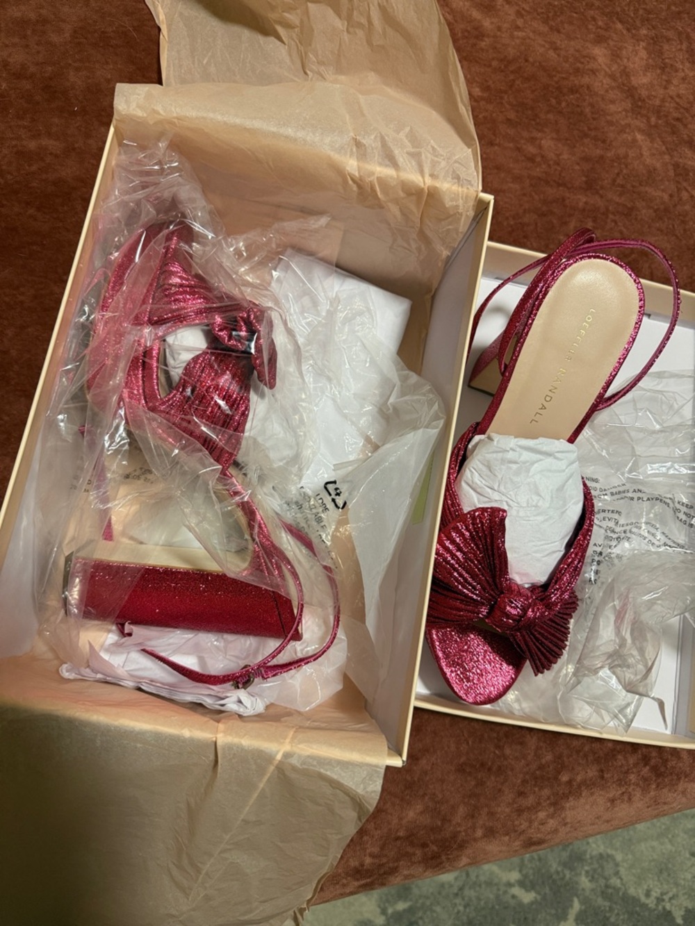 Loeffler Randall Natalia Fuchsia Platform Heel Worn 1x